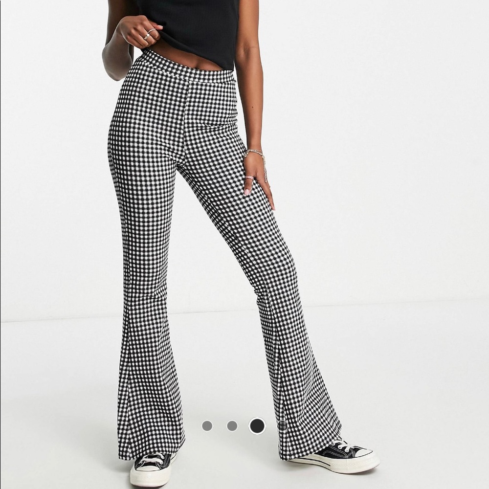 TOPSHOP Checkered Flares